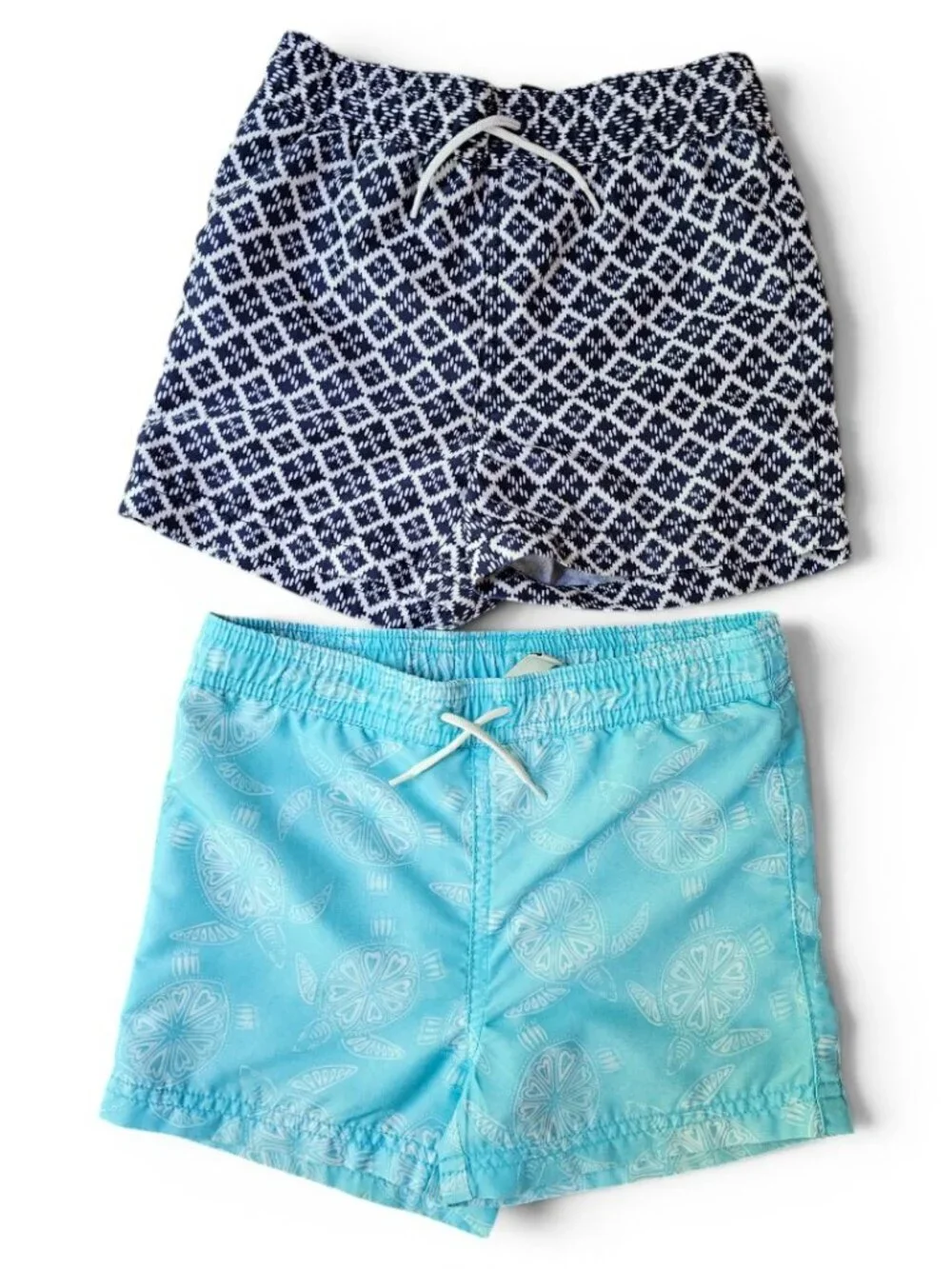 Janie & Jack Boys 3T Swim Trunks Bundle Turtle Ikat